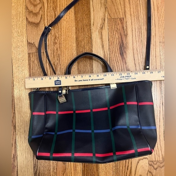 Tommy Hilfiger Medium Check Tote Bag with Crossbody Strap - Picture 6 of 7